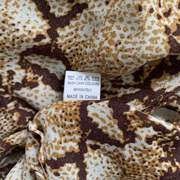 Sundays leopard print maxi beach dress size US6 - Picture 11 of 12